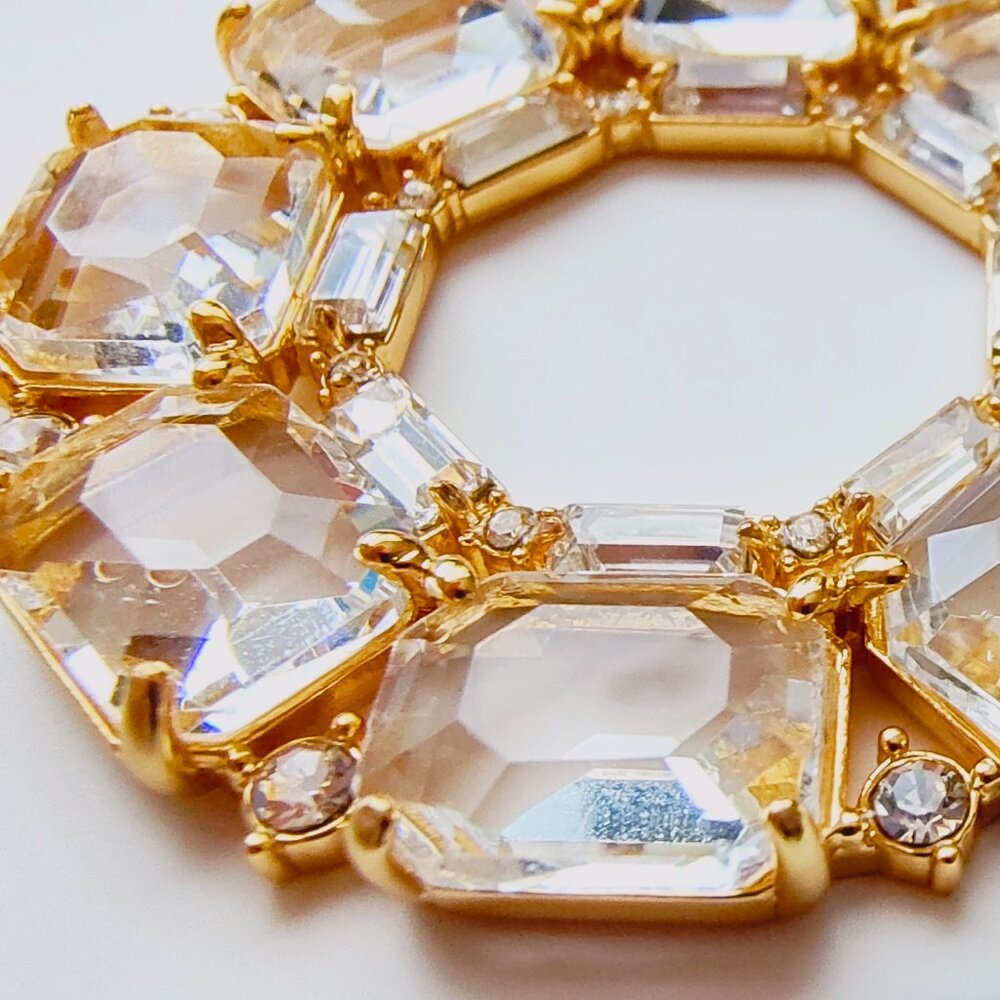 NWT J.CREW Faceted-crystal hoop earrings - Picture 7 of 11